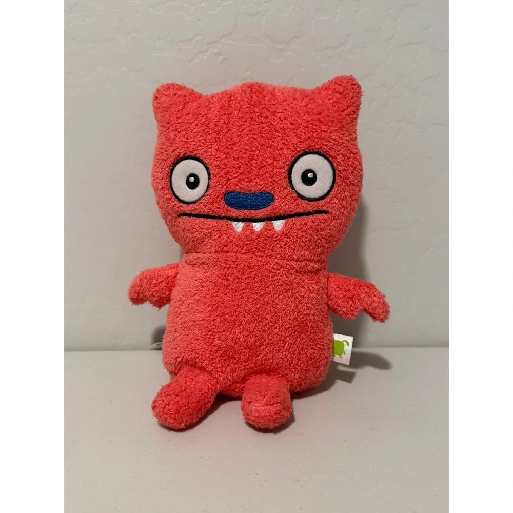 UglyDolls Lucky Bat Plush Hasbro Coral Red Stuffed Animal Collectible Toy E4557